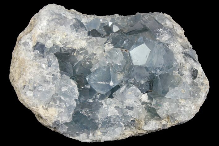 Sky Blue Celestine (Celestite) Crystal Cluster - Madagascar #139431